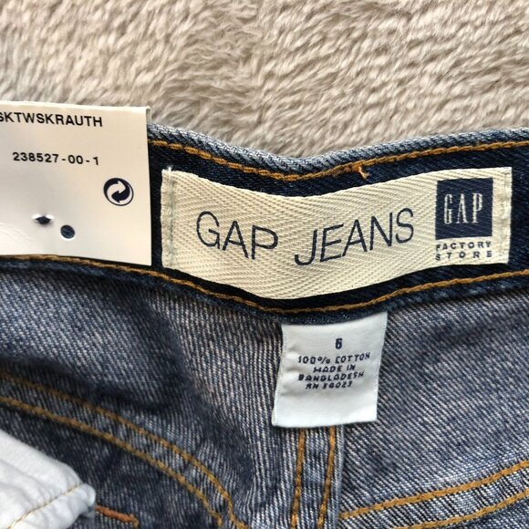 NWT Gap Womens Denim Mini Skirt 6 Blue Medium Wash Above The Knee Chic Casual - Picture 3 of 11